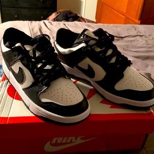 Brand new with box Nike Dunks black and white